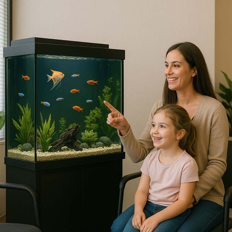 Family home aquarium